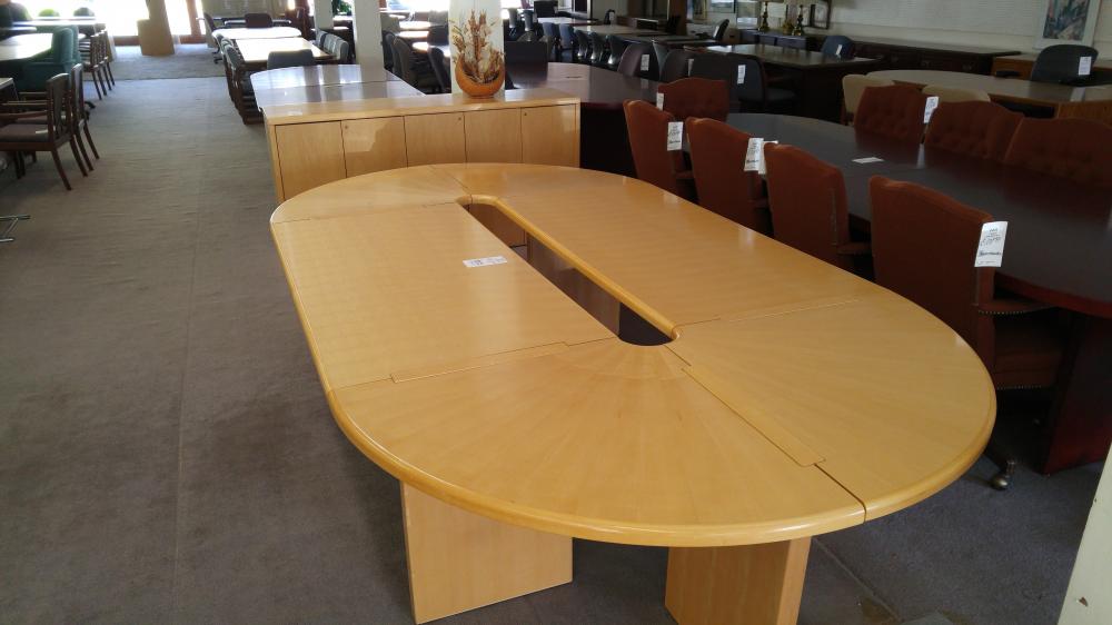 10' Conference Table with Matching Credenza